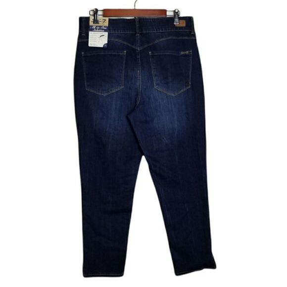 Seven7 All-In-One Solution High Rise Ankle Skinny Blue Jeans - Picture 2 of 9